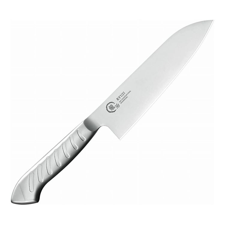 【商品説明】●野菜の切断・千切りや、肉のカットのほか、魚のさばきなど日常の幅広い調理にご利用いただく万能三徳包丁です。●オールステンレス製なのでサビに強く、食洗機も利用できるのでお手入れが簡単です。●燕三条の職人が鋭角に仕上げる水砥本刃付けにより、食材の切り込みがスムーズです。また、切れ味が持続するので研ぎ直しも容易です。●刀身とハンドルはつなぎ目のない一体構造で汚れの侵入を防ぎ衛生的です。●ハンドルの板厚を薄く空洞にすることで軽量化し、角を丸くすることで握りやすく手の負担が軽減されます。また、ディンプル加工が施されており、しっかり握れてすべりにくいです。●火のそばに置かないでください。製品の変形ややけどの恐れがあります。●刃は非常に鋭利になっています。使用および洗浄する際は十分注意してください。●冷凍食品など極端に硬いものには使用しないでください。刃こぼれの原因になります。【スペック】●刀身：モリブデンバナジウム鋼　ハンドル：18-8ステンレス●シルバー●用途：野菜の切断・千切りや、肉のカットのほか、魚のさばきなど日常の幅広い調理に●サイズ（約）：D305×W48×H19.5mm●重量（約）：139g●刃渡り：170mm●材質：（刀身）モリブデンバナジウム鋼　（ハンドル）18-8ステンレス●刃の仕上げ：水砥本刃付け●仕様：食洗機使用可【代引きについて】こちらの商品は、代引きでの出荷は受け付けておりません。【送料について】北海道、沖縄、離島は送料を頂きます。
