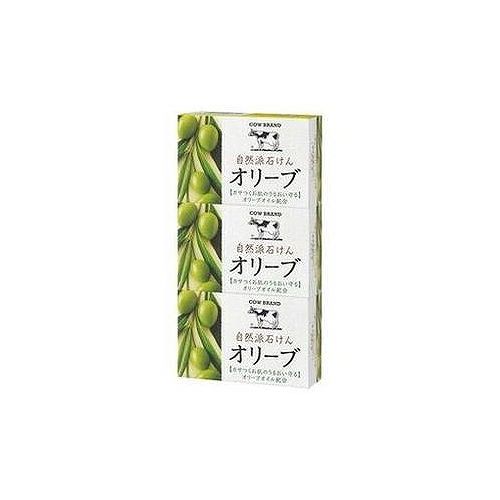 【3個セット】 牛乳石鹸 自然派せっけんオリーブ 100g×3P【送料無料】