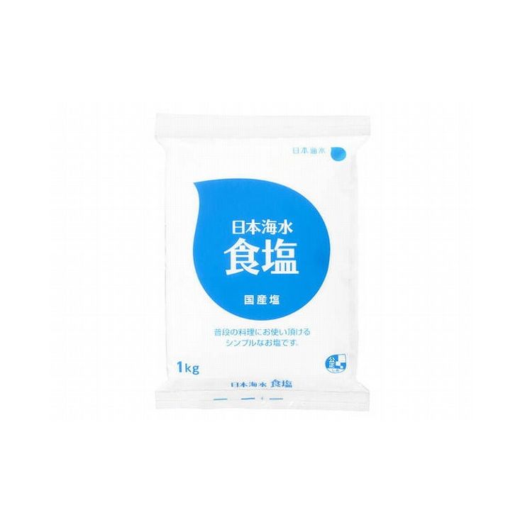 【まとめ買い】 日本海水 食塩 1Kg x6個セット 食品 業務用 大量 まとめ セット セット売り(代引不可)のサムネイル