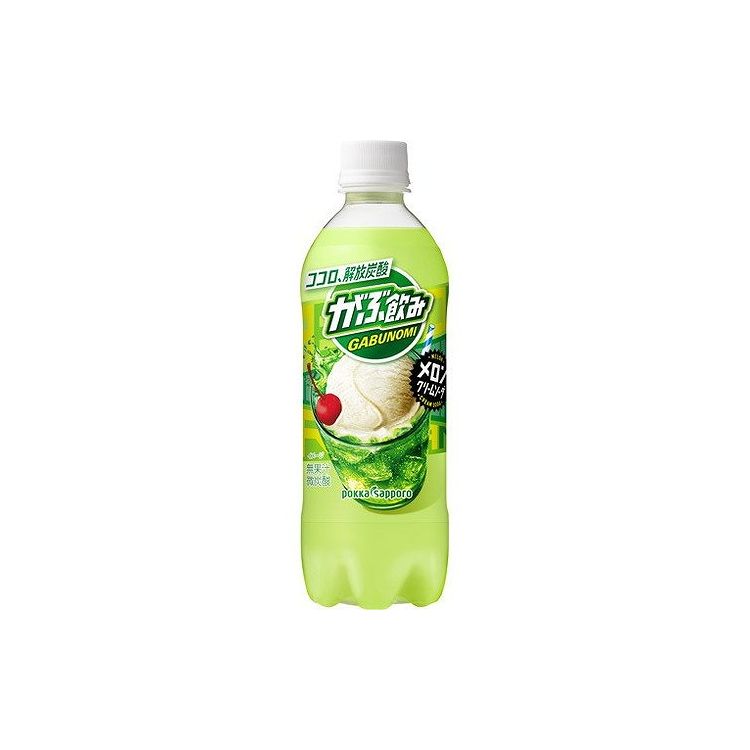 【まとめ買い】 ポッカサッポロ がぶ飲み メロンクリームソーダ 500ml x24個セット 食品 業務用 大量 まとめ セット セット売り(代引不可)【送料無料】