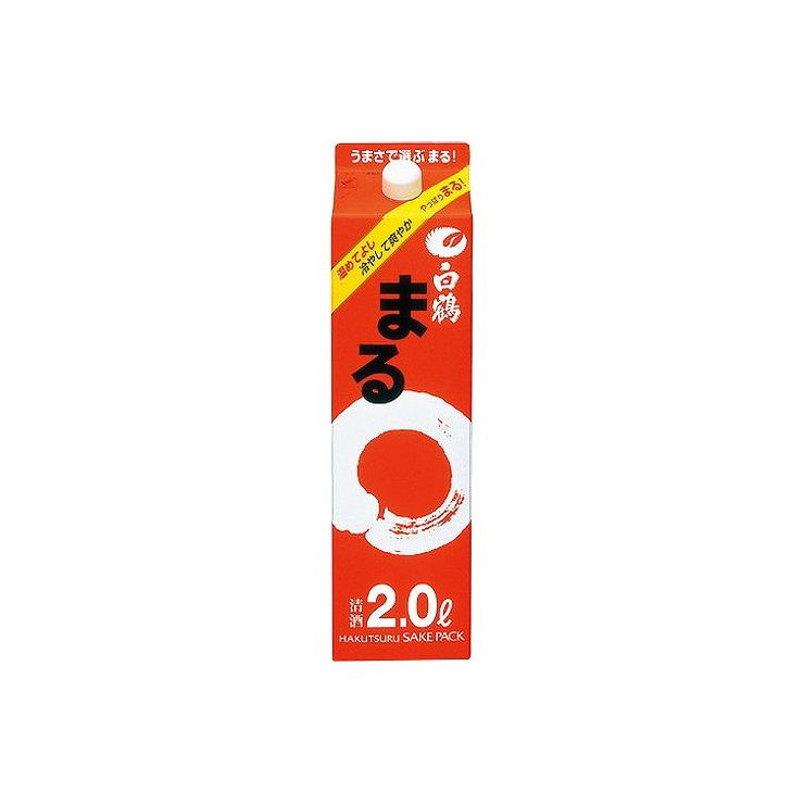 【まとめ買い】 白鶴酒造(株) 白鶴 まる サケパック 2L x6個セット まとめ セット まとめ売り お酒 アルコール(代引不可)【送料無料】