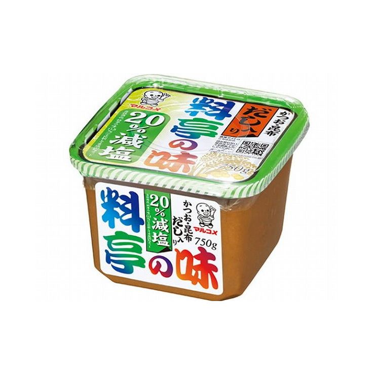 【まとめ買い】マルコメ だし入り味噌 料亭の味 減塩 750g x8個セット まとめ セット セット買い 業務用(代引不可)【送料無料】