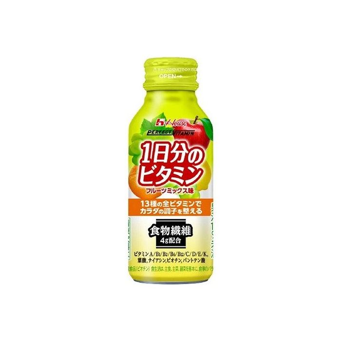 【6個セット】 ハウス パーフェクトビタミン 1日分のビタミン食物繊維 120ml x6 セット まとめ売り セット販売 お徳用 おまとめ品(代引不可)