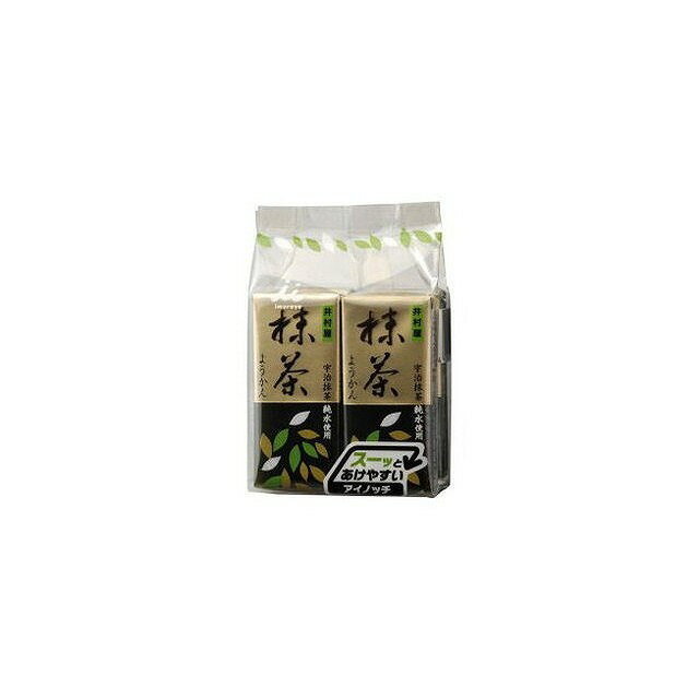 【商品説明】宇治抹茶の風味豊かな抹茶ようかん詰め合わせ商品です。スーッとあけやすいアイノッチを採用しました。【商品区分】食品【保存方法】常温【原材料(アレルギー表記含む)】砂糖（国内製造）、生あん（いんげん豆、えんどう）、水あめ、寒天、抹茶、食塩／クチナシ色素【メーカー名】井村屋（株）【生産国・加工国】日本【賞味期限】1年※賞味期限は出荷元の規定により半分以上残っている商品のみ出荷致します。【内容量】232g※メーカーの都合により予告なくパッケージが変更となる場合がございます。予めご了承ください。【代引きについて】こちらの商品は、代引きでの出荷は受け付けておりません。【送料について】沖縄、離島は送料を頂きます。