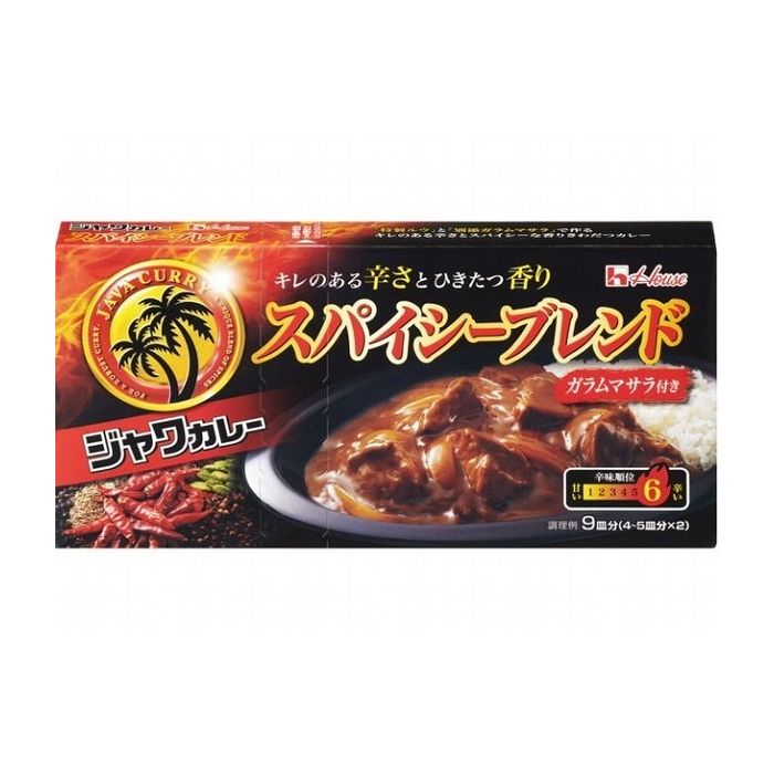 【10個セット】 ハウス ジャワカレー スパイシーブレンド 191g x10コ(代引不可)【送料無料】のサムネイル