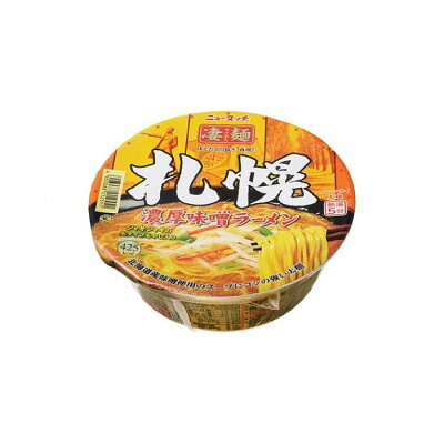 リコメン堂生活館 【12個セット】 ニュータッチ 凄麺札幌濃厚味噌ラーメン 162g x12コ(代引不可)【送料無料】