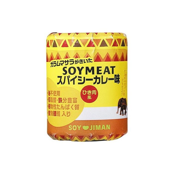 【商品説明】植物性たんぱく質豊富な大豆を主原料にした、ひき肉風のカレー味です。味付けは程よいスパイシーさを感じる大人向けに仕上げました。商品区分: 加工食品保存方法: 常温原材料(アレルギー表記含む): 脱脂大豆加工品（国内製造（脱脂大豆、しょうゆ））、しょうゆ、砂糖、みりん、たまねぎ、トマトペースト、カレー粉、にんにく、香辛料、発酵調味料／調味料（アミノ酸等）、（一部に大豆・小麦を含む）メーカー名: 磯じまん（株）生産国・加工国: 日本賞味期限: 別途パッケージに記載 ※賞味期限は出荷元の規定により半分以上残っている商品のみ出荷致します。 内容量: 75g【代引きについて】こちらの商品は、代引きでの出荷は受け付けておりません。【送料について】沖縄、離島は送料を頂きます。