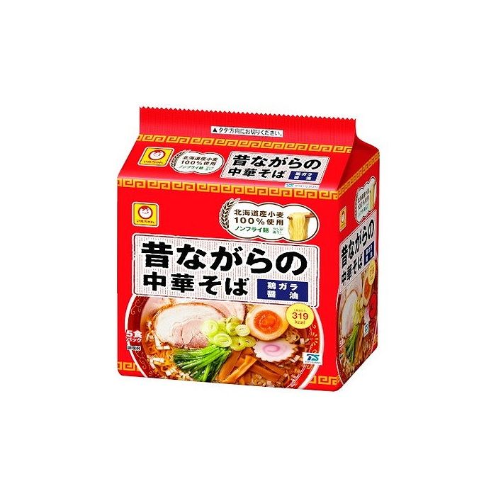 【6個セット】 マルちゃん 昔ながらの中華そば 5食 108gX5 x6 まとめ売り セット販売 お徳用 おまとめ品(代引不可)【送料無料】のサムネイル