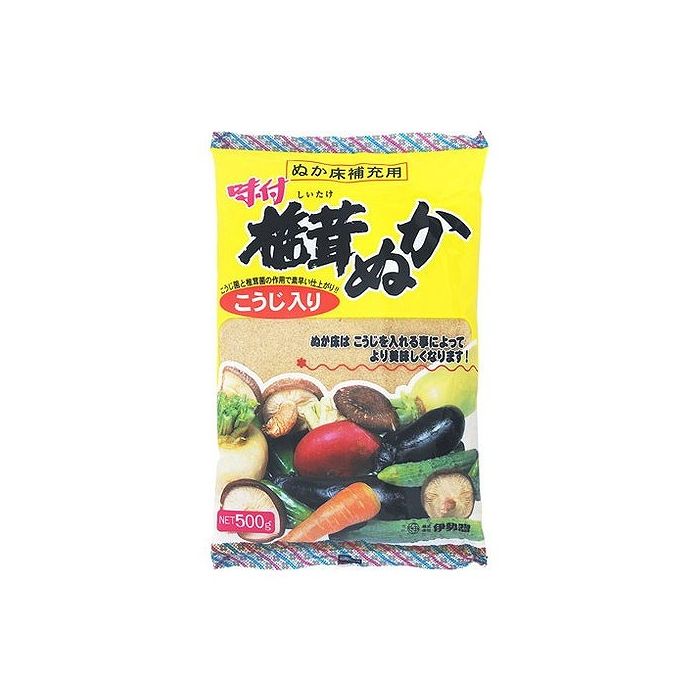 【16個セット】 伊勢惣 味付け椎茸ぬか 500g x16 まとめ売り セット販売 お徳用 おまとめ品(代引不可)【送料無料】