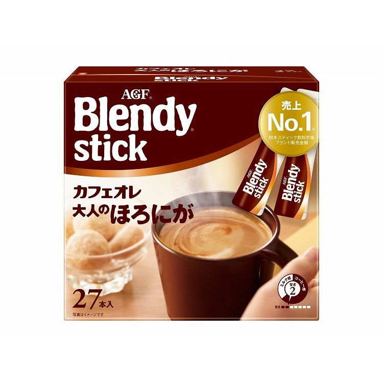 【3個セット】 AGF ブレンディスティック 大人のほろにが 27本 x3(代引不可)【送料無料】