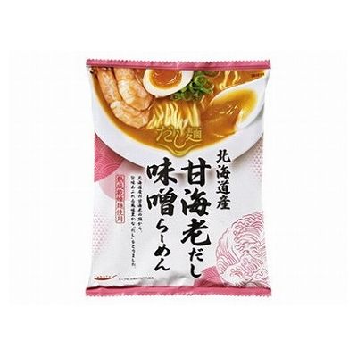 tabete(タベテ) だし麺 北海道産甘海老だし味噌ラーメン 104g×20袋セット＜熟成乾燥麺使用＞