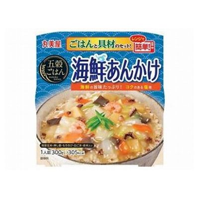 【6個セット】 丸美屋 五穀ごはん 海鮮あんかけ カップ 300g x6(代引不可)【送料無料】