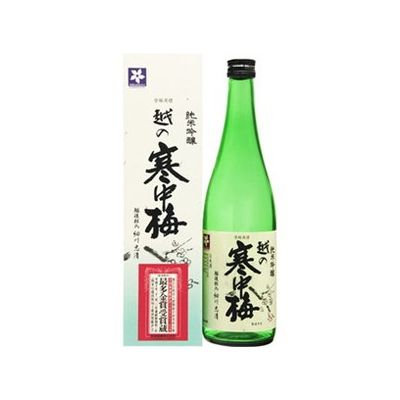 新潟銘醸 越の寒中梅 純米吟醸 箱入 720ml x1(代引不可)【送料無料】