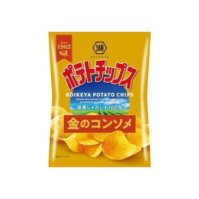 湖池屋 ポテトチップス 金のコンソメ 60g x12 12個セット(代引不可)