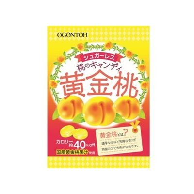 【10個セット】 黄金糖 桃のキャンディ 黄金桃 37g x10(代引不可)