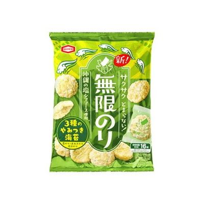 【12個セット】 亀田製菓 無限のり 73g x12(代引不可)【送料無料】