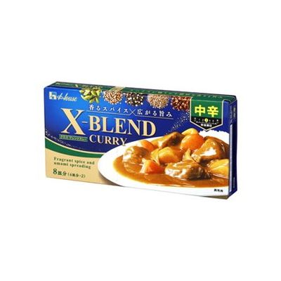 【10個セット】 ハウス クロスブレンドカレー 中辛 140g x10(代引不可)【送料無料】のサムネイル