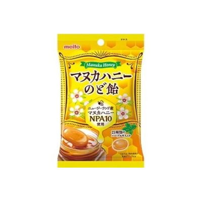 【商品説明】ニュージーランド産マヌカハニー使用。21種類のハーブエキス入り。●原材料砂糖（国内製造）、水あめ、はちみつ、ハーブエキス（オレンジを含む）／香料、着色料（カラメル）●生産国日本●賞味期限24ヶ月※仕入れ元の規定により製造から半分以上期限の残った商品のみ出荷致します●保存方法別途パッケージに記載【代引きについて】こちらの商品は、代引きでの出荷は受け付けておりません。【送料について】沖縄、離島は送料を頂きます。