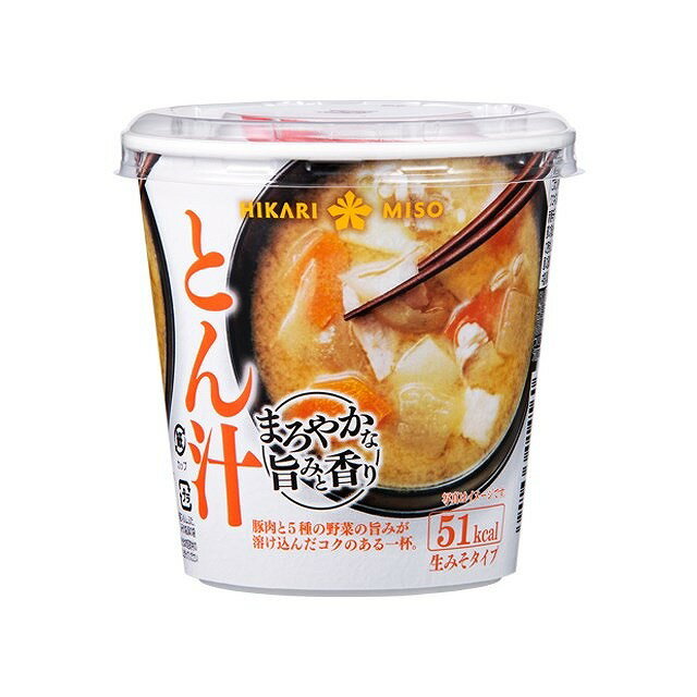 【単品6個セット】 ひかり味噌 まろやかな旨みと香り とん汁 1食x6 まとめ買い まとめ売り お徳用 大容量 セット販売(代引不可)
