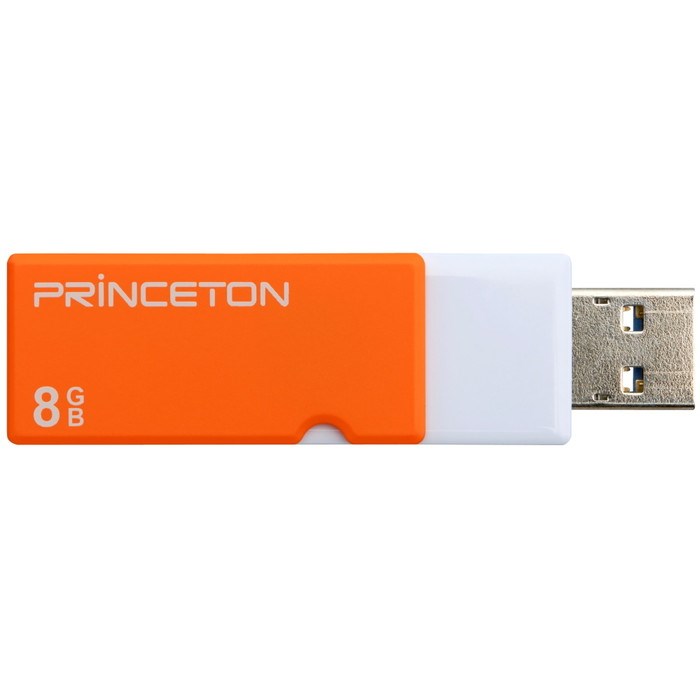 プリンストン キャップレスUSBフラッシュメモリー 8GB オレンジ PFU-XTF 8GOR