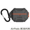 【日本正規代理店品】 URBAN ARMOR GEAR Apple AirPods 第3世代用ケース ( 耐衝撃 / カラビナ付属 / ワイヤレス給電 / IP68 防塵 防水性能 ) PATHFINDER シルバー/オレンジ UAG-AP3PF-SV/OR【送料無料】