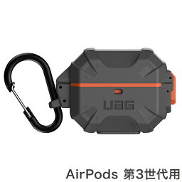 【日本正規代理店品】 URBAN ARMOR GEAR Apple AirPods 第3世代用ケース ( 耐衝撃 / カラビナ付属 / ワイヤレス給電 / IP68 防塵・防水性能 ) PATHFINDER シルバー/オレンジ UAG-AP3PF-SV/OR【送料無料】