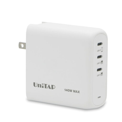 プリンストン Unitap USB-C×3ポート搭載PD140W対応充電器 PPS-PD140C3(代引不可)【送料無料】 プリンストン Unitap USB-C×3ポート搭載PD140W対応充電器 PPS-PD140C3(代引不可)【送料無料】