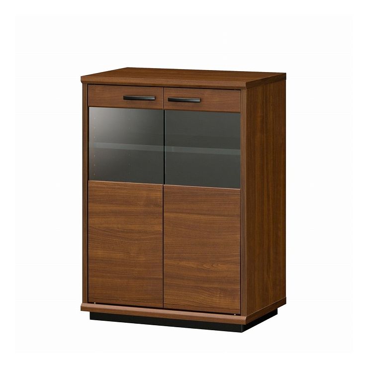 白井産業 キャビネット ブランシェイド 幅56.6cm 収納 食器棚 キッチン リビング 棚 おしゃれ ヴィンテージ 西海岸 木目調 キッチン収納 1梱包(代引不可)【送料無料】