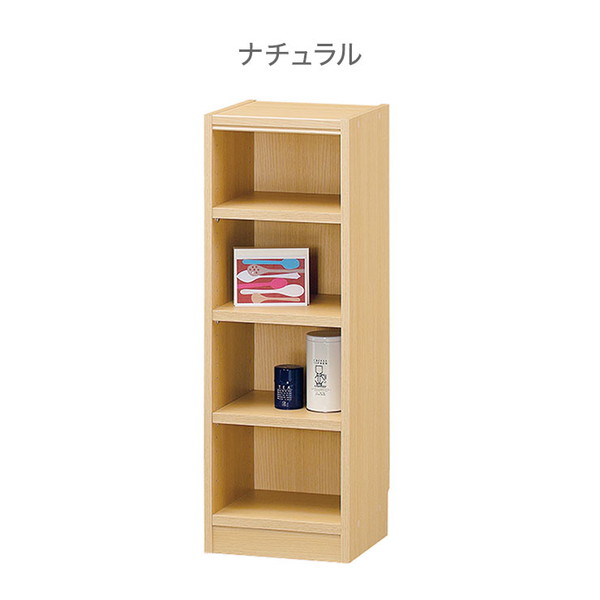 タナリオ 収納キャビネット 4段 幅31cm 奥行29cm 高さ90cm スリム コンパクト ホワイト ナチュラル ダークブラウン シンプル おしゃれ 収納ラック フリーラック カラーボックス 収納 本棚 棚(代引き不可)【送料無料】 [3]