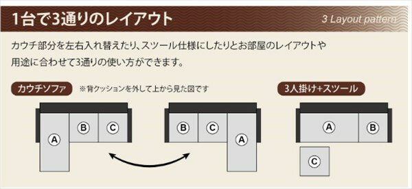 ソファ ソファー おしゃれ 北欧 3人掛け カウチソファ ナイル2(代引不可)【送料無料】