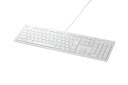 フルキーボード USB接続 パンタグラフ Macモデル ホワイト BUFFALO BSKBM01WH(代引き不可)