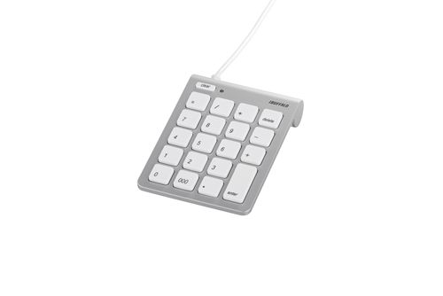 テンキーボード Mac用 USB接続 スリム 独立キー シルバー BUFFALO BSTK08MSV(代引き不可)