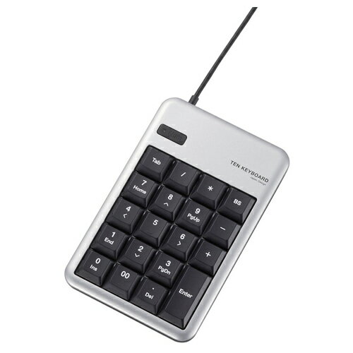 マウスなどのUSB機器を2台まで接続可能!2ポートUSB2.0ハブ機能を搭載したUSBテンキーボード。商品説明■ポートのUSB2.0ハブ機能を搭載し、マウスなどのUSB機器を2台まで接続できるテンキーボードです。 ■Excelでの作業に便利な[Tab]キーと、数字の入力に便利な[00]キーを装備しています。 ■大きなキーで入力効率が向上します。 ■「NumLock」問題をハードウェアで解決しており、対策ソフトのインストールは不要です。 ■NumLockのオン/オフの状態がひと目でわかるLEDランプを装備しています。 ■USB接続なので、パソコンの電源がオンの状態でも抜き差しが可能です。 ■インターフェイス:USB ■コネクタ形状:USB[A] ■対応機種:USBインターフェイスを装備したWindowsパソコン ■対応OS:Windows 8〜8.1、Windows RT〜RT8.1、Windows 7(SP1)、Windows Vista(SP2)、Windows XP(SP3) ■カラー:シルバー ■キータイプ:メンブレン ■キー配列:20キー ■キーピッチ:19mm ■キーストローク:2.3mm ■アップストリーム(パソコン側)ポート数:1 ■ダウンストリーム(HUB側)ポート数:(USB2.0)×2 ■電源方式:USBバスパワー ■供給可能電流:100mA未満/1ポート ■ケーブル長:0.5m ■外形寸法:幅90×奥行140×高さ23.5mm(ケーブル除く) ■質量:約114g ■保証期間:6カ月商品仕様製品タイプ：テンキー製品シリーズ：TK-TCM012シリーズカラー：シルバーインターフェース：USBキー・ボタン：キータイプ:メンブレン、キー配列:20キー、キーピッチ:19mm、キーストローク:2.3mmケーブル長：0.5mUSBハブ機能：USB 2.0 HUB付バッテリ：USBバスパワー対応機種：USBインターフェイスを装備したWindowsパソコンサポートOS：Windows 8〜8.1、Windows RT〜RT8.1、Windows 7(SP1)、Windows Vista(SP2)、Windows XP(SP3)本体外形寸法：幅90x奥行140x高さ23.5mm(ケーブル除く)質量：約114g電源：USBバスパワー保証期間：6カ月サポート情報：エレコム総合インフォメーションセンター(ネットワーク製品以外) TEL:0570-084-465 (IP電話、ひかり(光)電話、PHS等のナビダイヤルをご利用できない方は、0776-27-5456へおかけください。) 9:00〜19:00 年中無休グリーン購入法：対象外エコマーク：商品類型外PCグリーンラベル：対象外国際エネルギースター：対象外エコリーフ：未登録品VCCI：対象外PCリサイクル：対象外RoHS指令：未対応PSE：対象外J-Moss：対象外梱包サイズ(WxHxD)mm：W128xH245xD38mm梱包重量：175g【送料について】北海道、沖縄、離島は送料を頂きます。【代引きについて】こちらの商品は、代引きでの出荷は受け付けておりません。