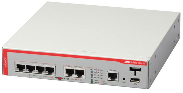 アライドテレシス AT-AR2050V [WAN:10/100/1000BASE-Tx1、バイパスポートx1、LAN:10/100/1000BASE-Tx4、USBポートx1](代引不可)