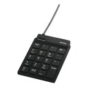 BUFFALO スリムテンキーボード USB2.0ハブ(2ポート)/Tabキー付き ブラック(代引不可)(2)