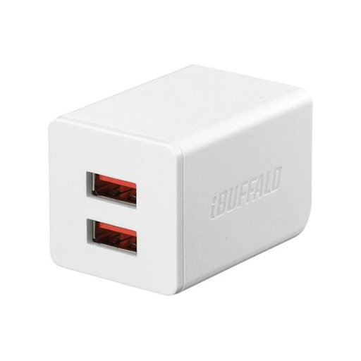 BUFFALO AC-USB 2.4A 自動判別USBx2 ホワイト BSMPA2402P2WH(代引不可) BUFFALO AC-USB 2.4A 自動判別USBx2 ホワイト BSMPA2402P2WH(代引不可)