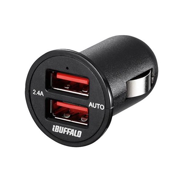 BUFFALO DC㡼㡼 2.4A 2ݡ ֥å BSMPS2401P2BK(Բ)