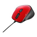 BUFFALO 有線 BlueLED 5ボタン ネオフィットマウス Sサイズ レッド BSMBU510SRD(代引不可)(2)