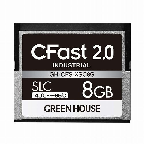 グリーンハウス CFast2.0 SLC -40~+85℃ 8GB GH-CFS-XSC8G(代引不可)