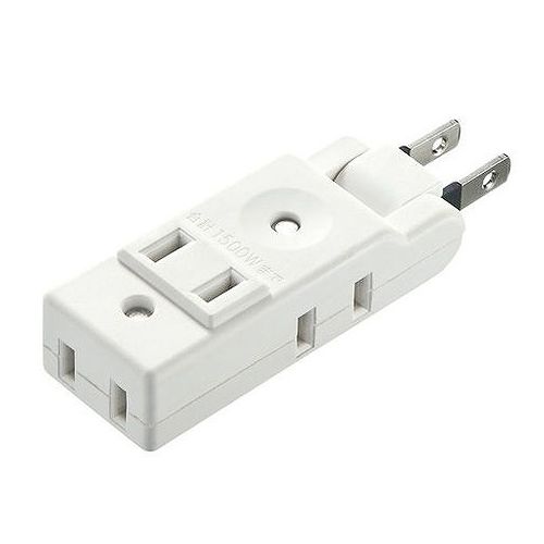 サンワサプライ スイングミニタップ 2P・4個口 ホワイト TAP-AC10W(代引不可)