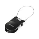 BUFFALO ワイヤー巻き取り式ダイヤルロック BSL10(代引不可)