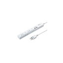 サンワサプライ スリムUSB充電機能付きタップ 2P・5個口 1m TAP-SLIM5U-1(代引不可)(2)
