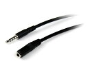 STARTECH.COM LTD MUHSMF2M 2m 3.5mm 4極TRRSステレオミニプラグ延長ケーブル (iPhone 携帯 ヘッドセット用) 1x 3.5mm4極ミニプラグ(オス)-1x 3.5mm4極ミニジャック(メス)(代引不可)