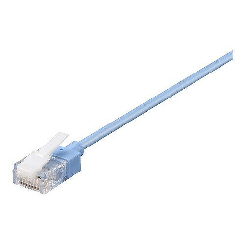 BUFFALO ツメ折れないCat6A LANケーブルスリム小型コネクター 5m ブルー BL6ATSM50BL(代引不可)
