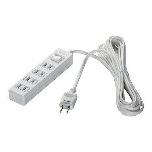 BUFFALO 2�ԥ��Ÿ����å� 4�ĸ������� �륵�����ɻ�/���楹���å��� 1m �ۥ磻�� BSTAPPS2410WH(����Բ�)