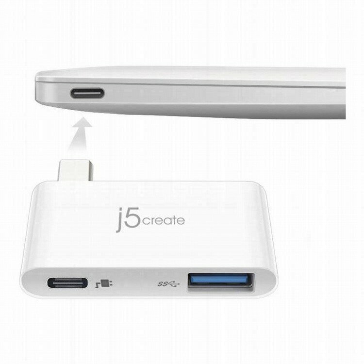 j5 create USB Type-C to USB3.0ハブチャージングブリッジ with Power Delivery JCH349(代引不可)【送..