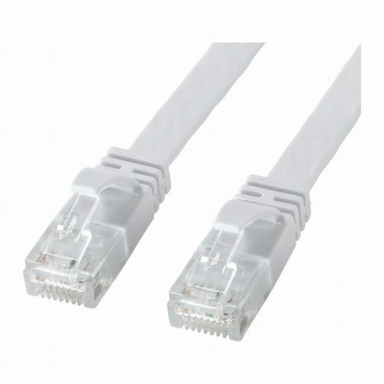 楽天リコメン堂生活館サンワサプライ カテゴリ6AフラットLANケーブル KB-FL6AL-30W（代引不可）【送料無料】