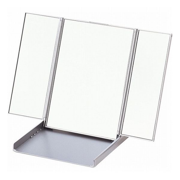 三面コンパクトミラー 折りたたみ式 Y-2073 室内装飾品 鏡 置鏡(代引不可)【送料無料】