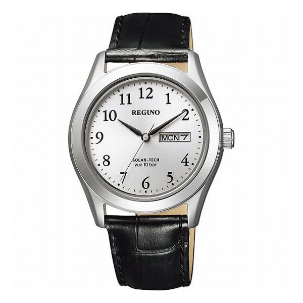 レグノ ソーラーメンズ腕時計 ブラック KM1-211-10 装身具 紳士装身品 紳士腕時計(代引不可)【送料無料】