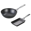 窒化加工 鉄深型フライパン 26cm &エッグパンセット(代引不可)【送料無料】
